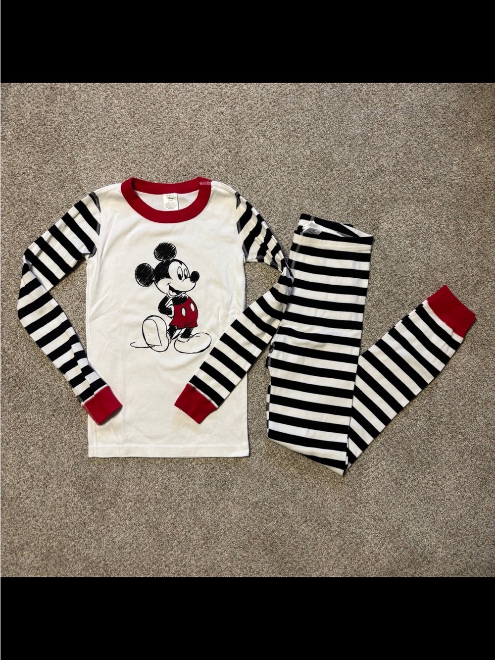 Hanna andersson Disney Mickey Mouse cotton pajamas 140 size 10